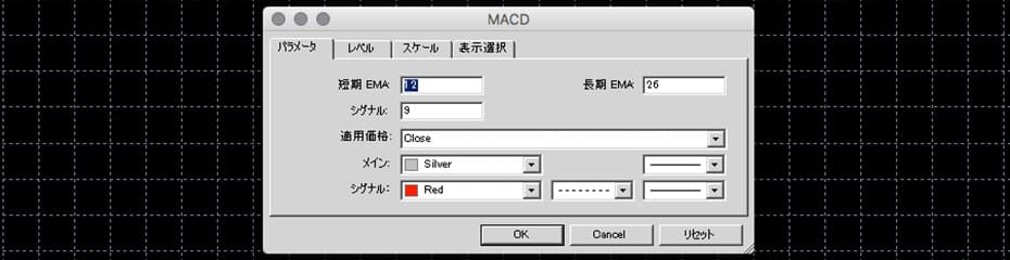 MACD設定イメージ